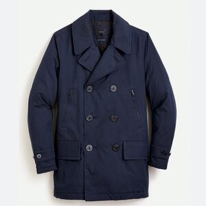 NWOT J. Crew Fulton insulated peacoat with PrimaLoft